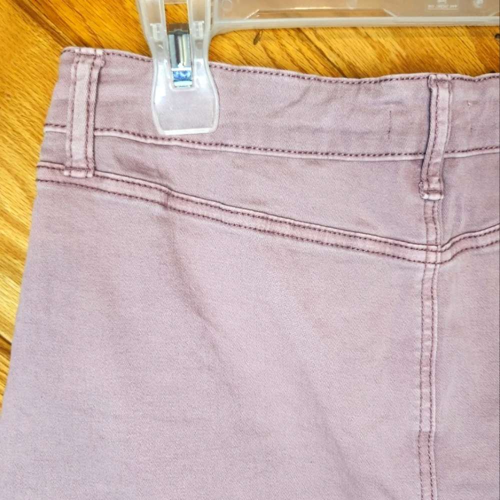Altar'd state small light purple button up mini skirt